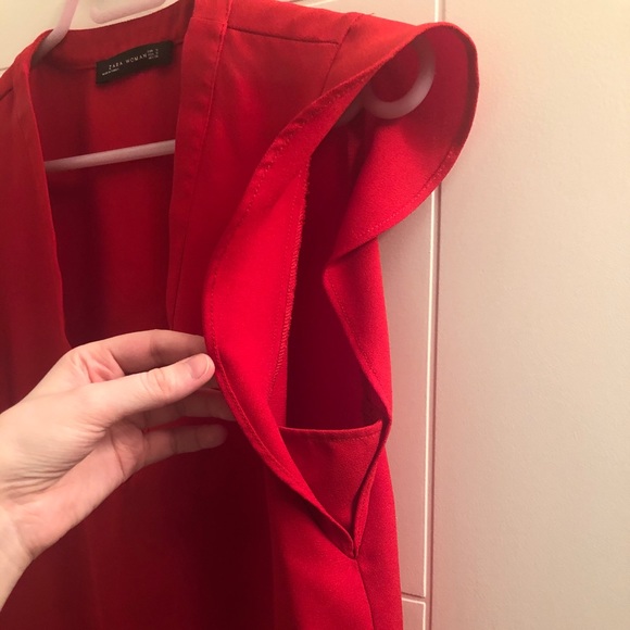 Red zara dress top - Picture 4 of 5
